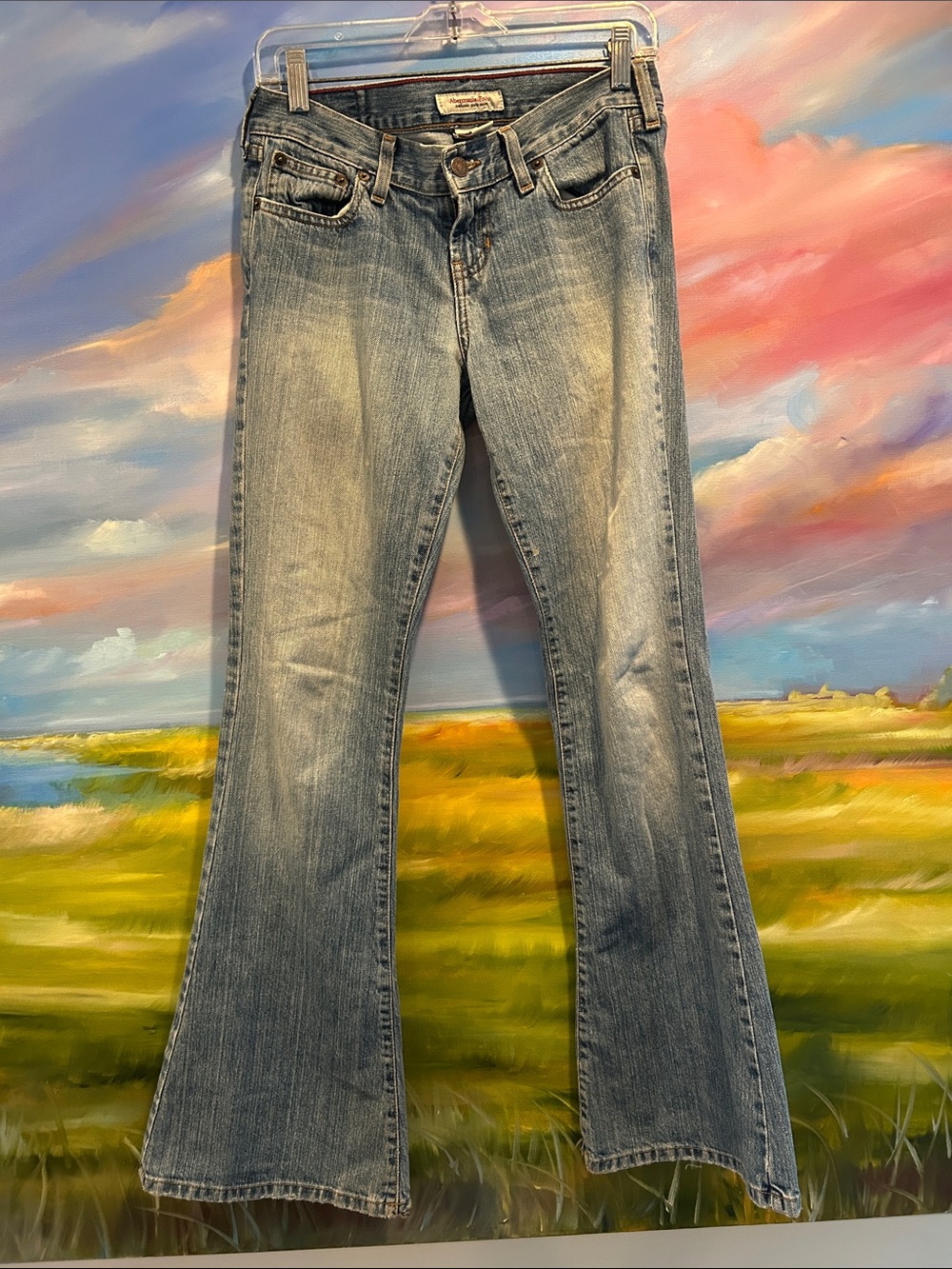 Abercrombie & Fitch Light Blue Flared Jeans
